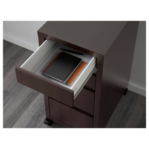 MICKE, контейнер на колелца, 35x75 см, черно-кафяво, 802.447.49 - IKEA България MICKE, контейнер на колелца, 35x75 см, черно-кафяво, 802.447.49