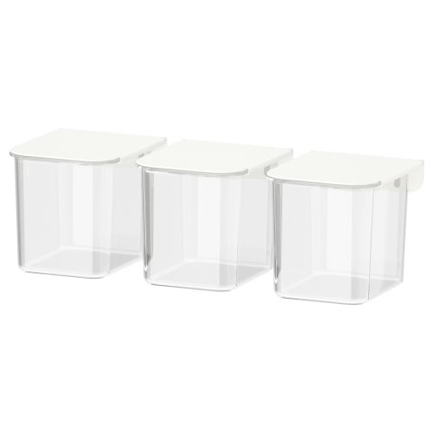 SKADIS, контейнер с капак, 3 бр/к-т, 803.359.09 - IKEA България SKADIS, контейнер с капак, 3 бр/к-т, 803.359.09