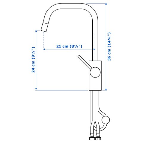 ALMAREN, кухненски смесител с изтеглящ се струйник, 803.416.46 - IKEA България ALMAREN, кухненски смесител с изтеглящ се струйник, 803.416.46