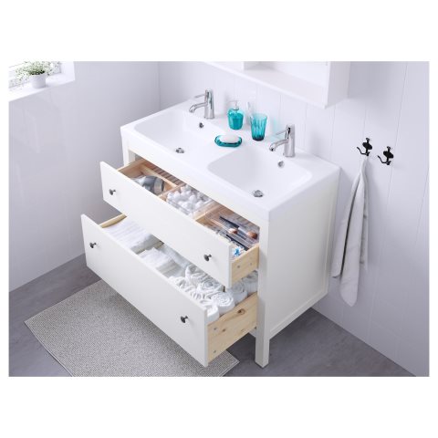 HEMNES/ODENSVIK, шкаф с мивка и 2 чекмеджета, 899.031.09 - IKEA България HEMNES/ODENSVIK, шкаф с мивка и 2 чекмеджета, 899.031.09