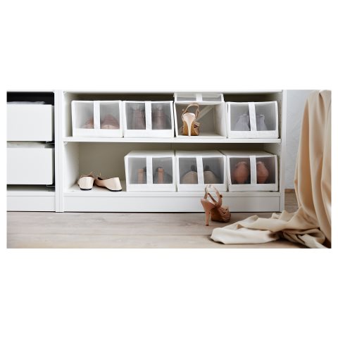 SKUBB, кутия за обувки 22x34x16 см, бяло, к-т 4 бр, 901.863.91 - IKEA България SKUBB, кутия за обувки 22x34x16 см, бяло, к-т 4 бр, 901.863.91