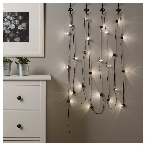 BLOTSNO, LED гирлянда с 24 лампички, за употреба на закрито, 904.211.38 - IKEA България BLOTSNO, LED гирлянда с 24 лампички, за употреба на закрито, 904.211.38