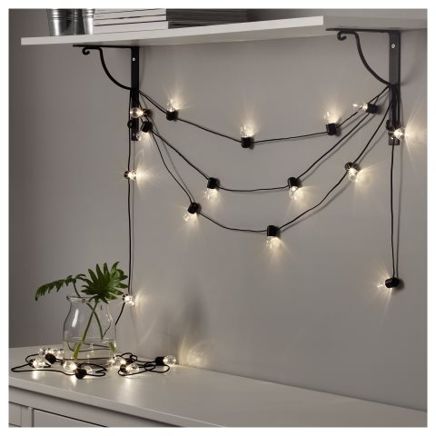 BLOTSNO, LED гирлянда с 24 лампички, за употреба на закрито, 904.211.38 - IKEA България BLOTSNO, LED гирлянда с 24 лампички, за употреба на закрито, 904.211.38