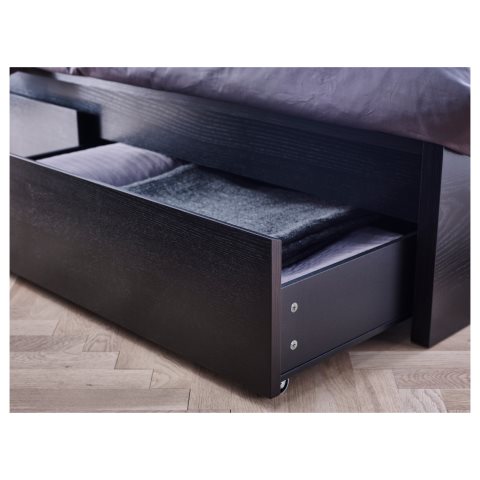 MALM, високо легло+4 кутии за съхранение, 156x209 см, 999.316.25 - IKEA България MALM, високо легло+4 кутии за съхранение, 156x209 см, 999.316.25