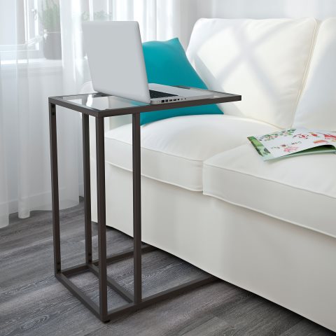 VITTSJO, поставка за лаптоп, черно-кафяво/стъкло, 002.502.49 - IKEA България VITTSJO, поставка за лаптоп, черно-кафяво/стъкло, 002.502.49