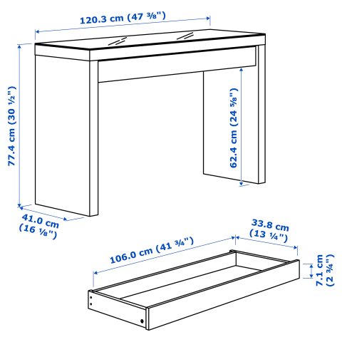 MALM, Тоалетна маса, 102.036.10 - IKEA България MALM, Тоалетна маса, 102.036.10