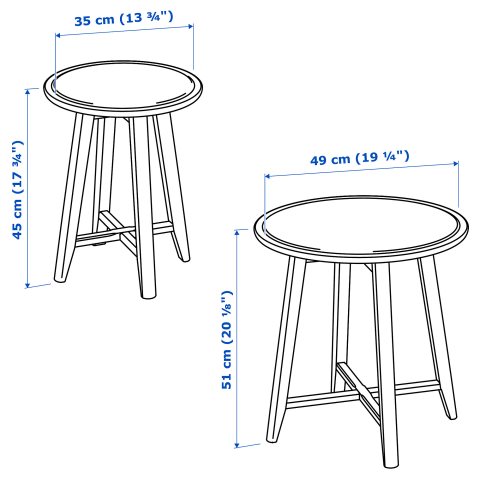KRAGSTA, к-т масички 2 бр., 202.998.29 - IKEA България KRAGSTA, к-т масички 2 бр., 202.998.29