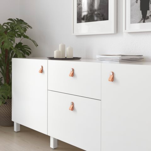 OSTERNAS, кожена дръжка, 2 бр/к-т, 203.488.96 - IKEA България OSTERNAS, кожена дръжка, 2 бр/к-т, 203.488.96