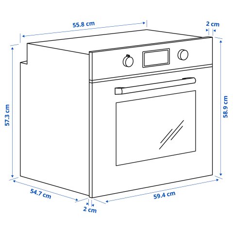 SMAKSAK, фурна с горещ въздух, 304.116.89 - IKEA България SMAKSAK, фурна с горещ въздух, 304.116.89