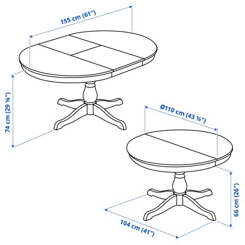 INGATORP, разтегателна маса, 402.170.69 - IKEA България INGATORP, разтегателна маса, 402.170.69