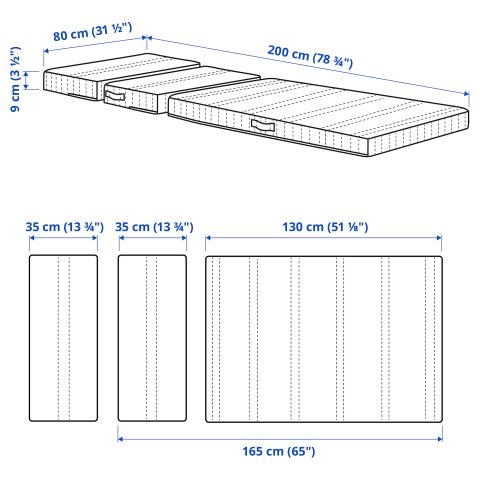 NATTSMYG, матрак с пяна за разтегателно легло, 403.393.77 - IKEA България NATTSMYG, матрак с пяна за разтегателно легло, 403.393.77