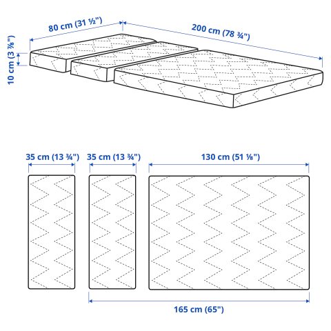 VIMSIG, матрак с пяна за разтегателно легло, 403.393.82 - IKEA България VIMSIG, матрак с пяна за разтегателно легло, 403.393.82