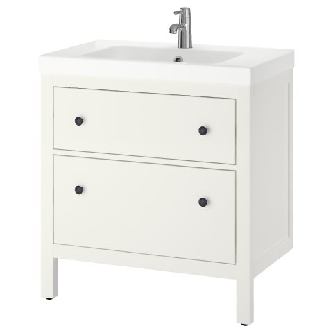HEMNES/ODENSVIK, шкаф с мивка и 2 чекмеджета, 499.031.11 - IKEA България HEMNES/ODENSVIK, шкаф с мивка и 2 чекмеджета, 499.031.11