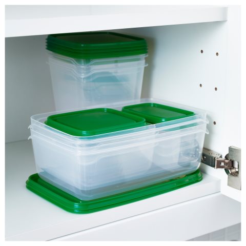 PRUTA, Комплект кутии за храна 17 бр., 601.496.73 - IKEA България PRUTA, Комплект кутии за храна 17 бр., 601.496.73