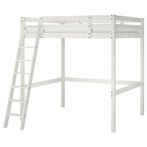 STORA, легло с надстройка, 140x200 см, бяло обагряне, 702.420.86 - IKEA България STORA, легло с надстройка, 140x200 см, бяло обагряне, 702.420.86