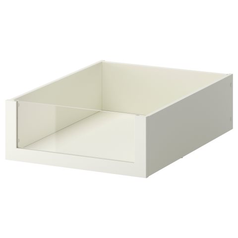 KOMPLEMENT, чекмедже със стъклено чело, 50x58 см, бяло, 702.466.83 - IKEA България KOMPLEMENT, чекмедже със стъклено чело, 50x58 см, бяло, 702.466.83