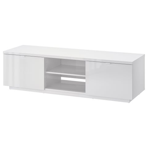 BYAS, TV шкаф, 160x42x45 см, гланц бяло, 802.277.97 - IKEA България BYAS, TV шкаф, 160x42x45 см, гланц бяло, 802.277.97