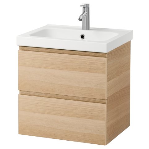 GODMORGON/ODENSVIK, шкаф с мивка и 2 чекмеджета, 999.030.76 - IKEA България GODMORGON/ODENSVIK, шкаф с мивка и 2 чекмеджета, 999.030.76