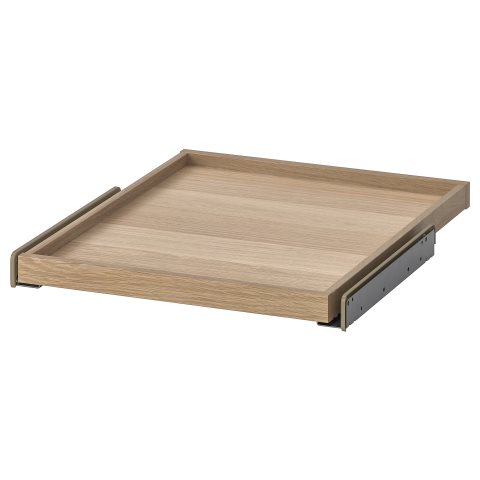 KOMPLEMENT, подвижна поставка, 50x58 см, цвят избелен дъб, 002.463.56 - IKEA България KOMPLEMENT, подвижна поставка, 50x58 см, цвят избелен дъб, 002.463.56