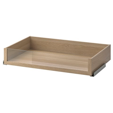 KOMPLEMENT, чекмедже със стъклено чело, 100x58 см, цвят избелен дъб, 002.467.14 - IKEA България KOMPLEMENT, чекмедже със стъклено чело, 100x58 см, цвят избелен дъб, 002.467.14