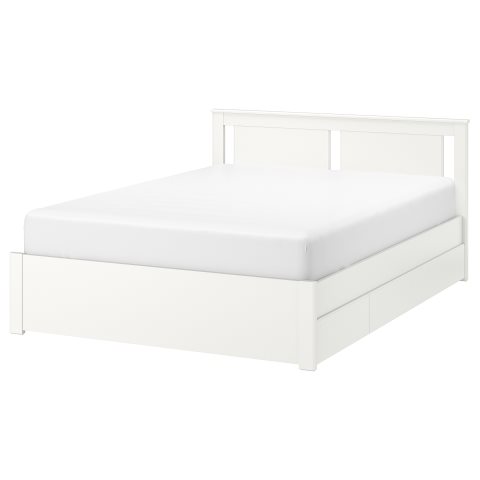 SONGESAND, легло с 4 кутии за съхранение, 153x207 см, 092.413.35 - IKEA България SONGESAND, легло с 4 кутии за съхранение, 153x207 см, 092.413.35