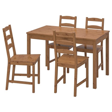 JOKKMOKK, Комплект маса и 4 стола, 502.111.04 - IKEA България JOKKMOKK, Комплект маса и 4 стола, 502.111.04