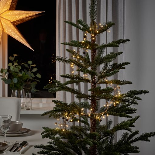 STRÅLA, LED светещ гирлянд, 80 кр., на батерии, 005.824.56