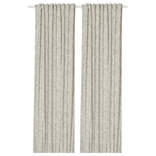 SNÖRUTA, завеси, с перделък, к-т 2 бр., 145x300 см, 005.981.36