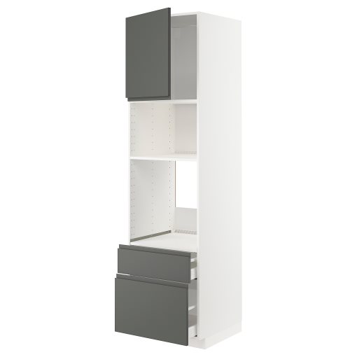 METOD/MAXIMERA, висок шкаф за фурнаа/микровълн+вр/2 чекм, 094.579.62