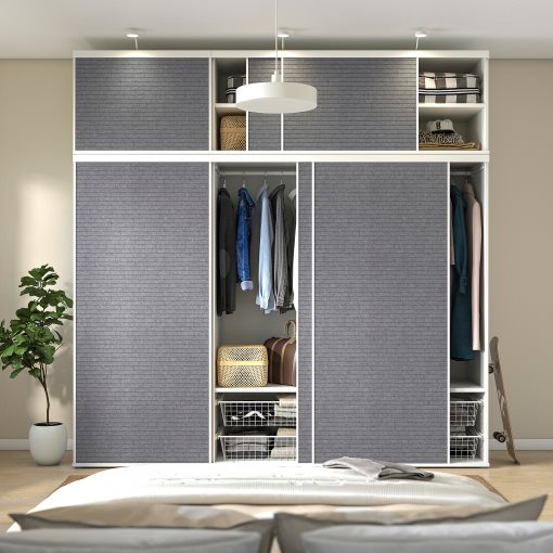 PLATSA, гардероб с 6 плъзгащи се врати, с две лица, 094.941.58