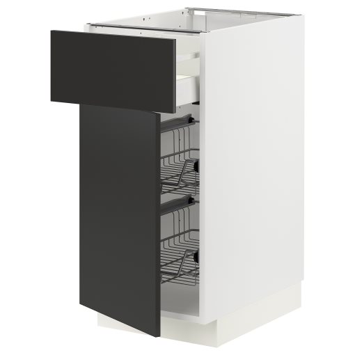 METOD/MAXIMERA, долен шкаф с тел. кошница/чекм./врата, 094.988.73