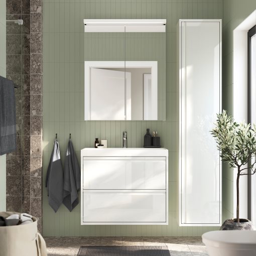 ANGSJON/BACKSJON, Шкаф за мивка+чекм./мивка/смесител, 095.211.14