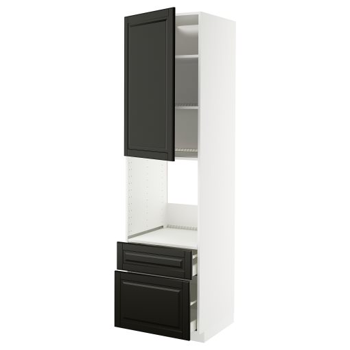 METOD/MAXIMERA, висок шкаф за фурна + вр./2 чела/1 ср./1 вис. чекм., 095.787.04