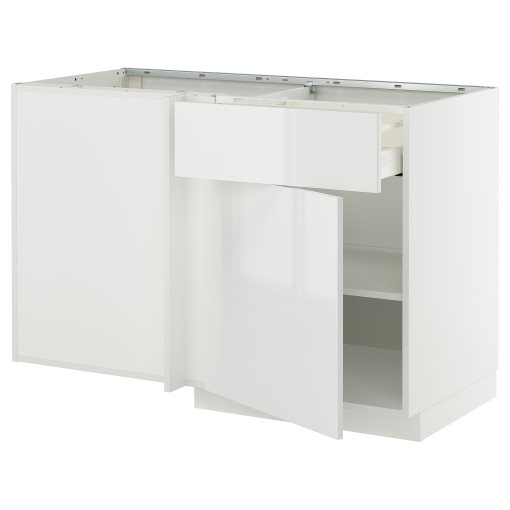 METOD/MAXIMERA, ъглов долен шкаф с чекмедже и рафт, 095.852.24