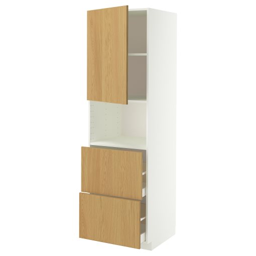 METOD/MAXIMERA, висок шкаф за микровълнова фурна, врата/2 чекм., 096.006.01