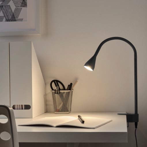 NÄVLINGE, LED стенна лампа/спот лампа с щипка, 104.082.73