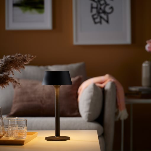AVHÅLL, Преносима LED лампа, на батерии, регул. на светлината, 29 см, 105.400.22