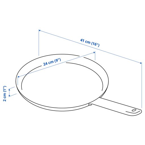 IKEA 365+, тиган за палачинки, незалепващо покритие, 105.806.97