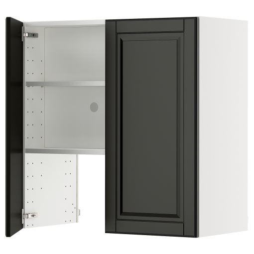 METOD, стенен шкаф за вграден аспиратор с рафт/вр., 195.787.27