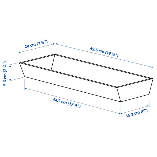 UPPDATERA, поставка с отделение за ножове, 20x50 см, 196.118.02