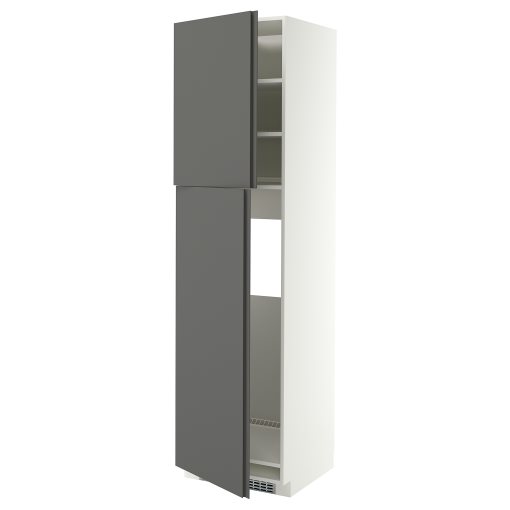 METOD, висок шкаф за хладилник с 2 врати, 60x60x220 см, 196.282.80