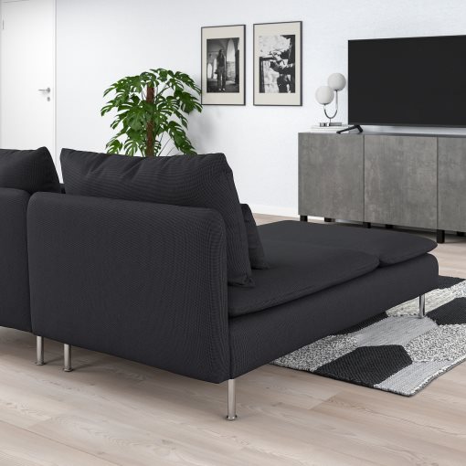 SÖDERHAMN, 4-местен диван с лежанка с отворен край, 294.496.31