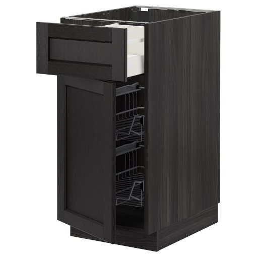 METOD/MAXIMERA, долен шкаф с телена кошницаица/чекм/врата, 294.576.59