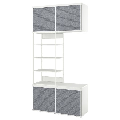 PLATSA, отворен гардероб с 4 плъзагщи се врати, с две лица, 294.941.81