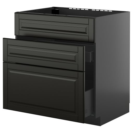 METOD/KNIVSHULT, долен шкаф за мивка + 3 чела/2 чекм., 295.897.92