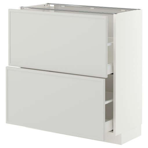METOD/MAXIMERA, долен шкаф с 2 чекмеджета, 80x37 см, 296.045.61