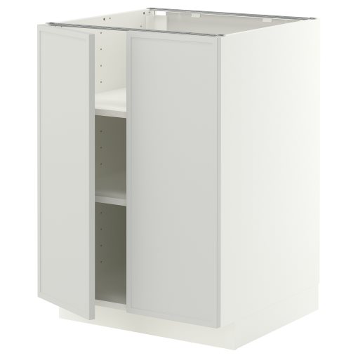 METOD, долен шкаф с рафтове/2 вратички, 60x60 см, 296.053.01