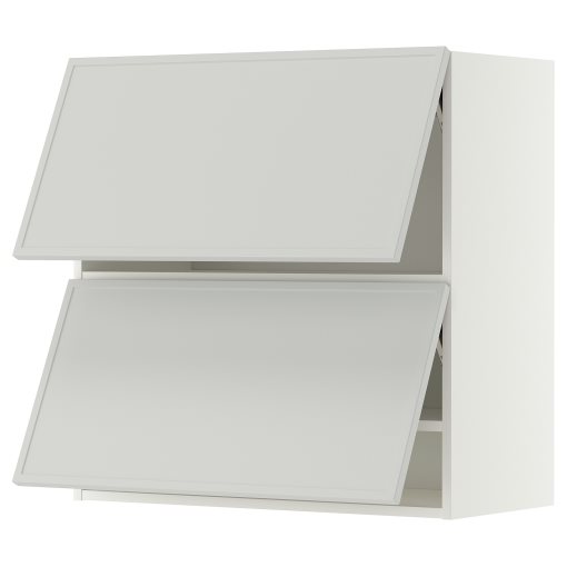 METOD, стенен хоризонтален шкаф с 2 врати, 80x80 см, 296.054.95