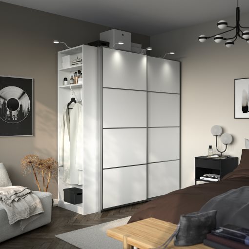 PAX/MEHAMN, гардероб с плъзгащи се врати, 296.069.80
