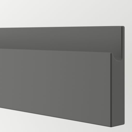 VOXTORP, чело за чекмедже, 2 бр. в к-т, 60x10 см, тъмносиво, 304.541.03